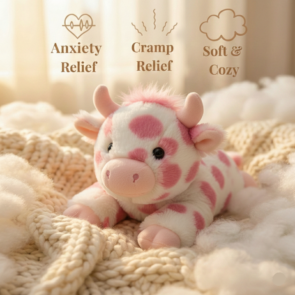Cow Riddle Pink Pink Highland Cow Weighted Plush – Snugdoodle